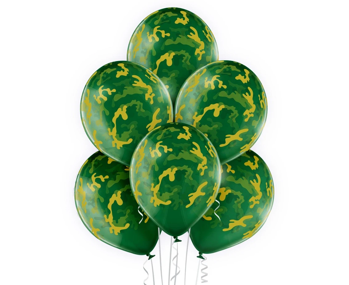 Balloons Belbal 12", D11, camouflage, 6 pcs
